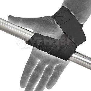 Sangles de musculation en cuir de haute qualité, confortables et offrant une prise ferme, pour la gym et les entraînements de fitness. Sangles de musculation professionnelles en cuir. - Product Image 5