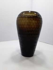 Crystal Vase With Hexagonal Pattern Modern Tabletop Decor Unique Design - Product Image 2