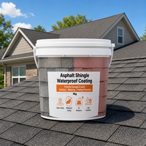 Leak Prevention Low Odor Eco Friendly Quick Dry <b>Waterproof</b> Low VOC Coating 1K For Asphalt Shingle Roof Safe Fast Surface - Product Image 1
