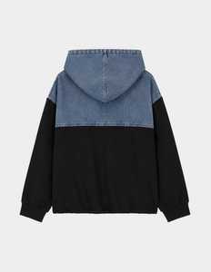 เสื้อฮู้ดเดนิมคุณภาพพรีเมียมสำหรับผู้ชายพร้อมกระเป๋าจิงโจ้ - Product Image 6