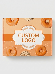 Caja de Cartón Rígido Personalizable con Diseño de Donut, Impresión a Cuatro Colores, Reciclable para Envasado de Alimentos, Forma Rectangular - Product Image 3
