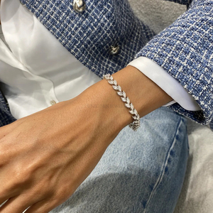 Luxury Round Brilliant Lab Grown Diamond Bracelet IGI Certified 10K 14K 18K <b>Solid</b> <b>Gold</b> Yellow Rose White Jewelry For Women - Product Image 2