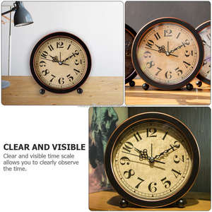 Reloj Despertador de Escritorio Vintage de Cuarzo de Alta Calidad con Calendarios, Reloj Despertador Antiguo para Mesita de Noche, el Mejor Regalo para Amigos - Product Image 3