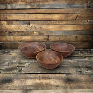 Vaisselle de cuisine en bois d'acacia, ensemble de bols à soupe, vaisselle de ménage, bassin à fruits, vente en gros - Product Image 5