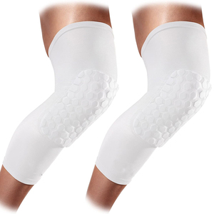 Genouillères en néoprène à absorption des chocs en nid d'abeille, à enfiler, unisexe, protection toutes saisons, pour le basketball et le sport - Product Image 3