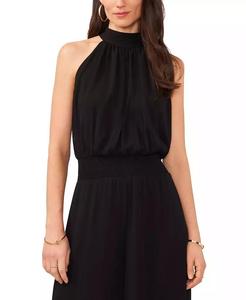 Women's Halter <b>Tie</b>-<b>Back</b> Wide-Leg Jumpsuit | Vince Camuto - Product Image 2