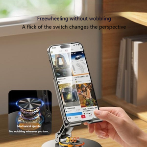 Junchi Hợp kim nhôm điện thoại di động xoay 360 mới bán buôn điện thoại di động máy tính để bàn đứng máy tính bảng nhận đứng - Product Image 5