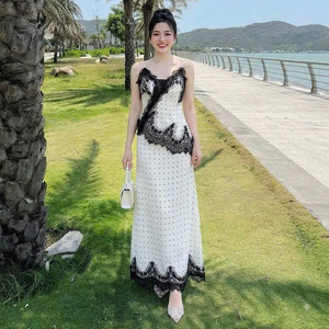 ชุดเซ็ตสองชิ้นแฟชั่นสำหรับผู้หญิง ชุดกระโปรงผ้าซาติน แขนกุด ความยาวเต็มตัว สีพื้น สไตล์ลำลอง ทรงเข้ารูป ซักได้ เป็นมิตรกับสิ่งแวดล้อม ผ้าลินิน 100% - Product Image 2