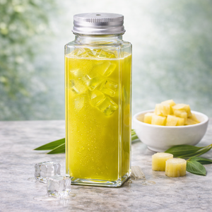 Botella Cuadrada PET VD500-33 de 500 ml, Resistente y Ecológica, de Plástico, para Jugos, Té, Refrescos y Bebidas, Hecha en Vietnam - Product Image 1