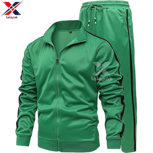 Traje Deportivo Casual Vintage de Corte Ajustado, 100% Algodón, Tela de 160g, Ecológico, Ligero, Unisex para Adultos, de Fábrica - Product Image 2