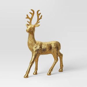 Ensemble de cerfs en métal noir mat pour Noël, grande figurine de renne, statue d'élk en fer rustique, décoration de table pour les fêtes - Product Image 6