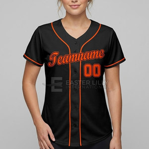 Maillot de softball pour femmes en gros, design personnalisé, respirant, séchage rapide, 100 % polyester, tenue de sport performante, uniforme de jeu d'équipe, manches courtes - Product Image 2