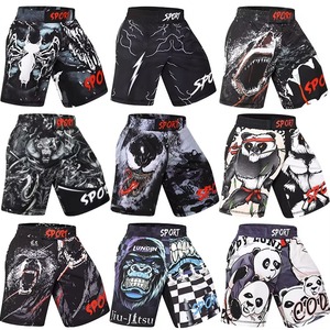 Shorts d'entraînement MMA pour hommes en polyester extensible, design personnalisé, légers, taille élastique, vêtements de sport – Vente en gros - Product Image 6