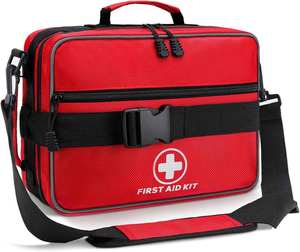 Portable Oxford First Aid Kit Bag With Shoulder Strap Emergency Medical Storage Case For Home Car Hiking Travel Outdoor Survival