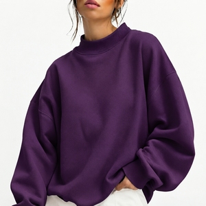 Sudadera Personalizada de Cuello Alto para Mujer, Tallas Grandes, Estilo Cómodo, Diferentes Colores, Lisa, Ecológica, de Secado Rápido - Product Image 4