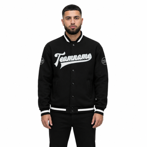 Fashionable Patchwork Varsity <b>Jacket</b> Water Proof Custom Label <b>Zip</b> <b>up</b> <b>Jacket</b> With Stand <b>up</b> Collar Men Sports Lightweight <b>Jacket</b> - Product Image 5