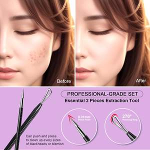 Extractor de Puntos Negros y Espinillas 2 en 1 Profesional UBI con Limpiador de Poros para Eliminar Acné y Comedones del Rostro (Logotipo Personalizado) - Product Image 2