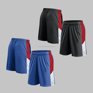 Throwback Shorts Impreso Jersey Deportes Gimnasio Basic Warmup Venta al por mayor Logo recortado en blanco Pantalones cortos de baloncesto para hombre - Product Image 1
