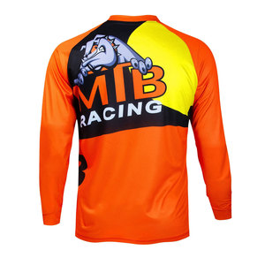 Camiseta de Motocross de Manga Larga para Hombre, Sublimación Personalizada, Camiseta de Carreras MX para Motocross Enduro, Secado Rápido, Color Personalizado - Product Image 6