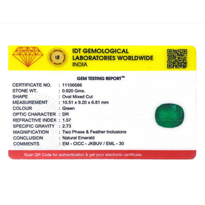 Certified Natural Zambian Emerald 4 Carat Loose Gemstone for Fine Jewelry - Product Image 4