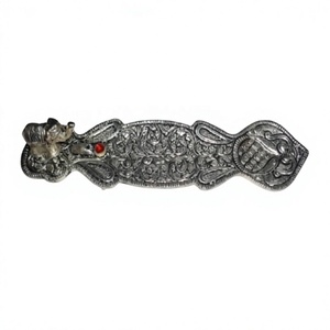 Porte-encens et brûleurs d'encens en aluminium artisanal Laxmans pour usage religieux quotidien, vente en gros - Product Image 2