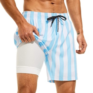 Hot Selling 2026 <b>Mens</b> Swim <b>Trunks</b> Fitness Swimwear Quick-Dry Swim Shorts Compression Zipper Pockets Bathing Suits Beachwear - Product Image 3