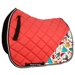 Tapis de selle pour chevaux de haute qualité, excellente qualité, tissu en coton, tapis de selle polyvalents avec bordure blanche - Product Image 4