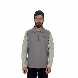 Camiseta polo de manga larga 100% algodón, lisa, personalizable para hombre, cuello redondo, manga completa, camiseta polo de alta calidad para hombre - Product Image 1