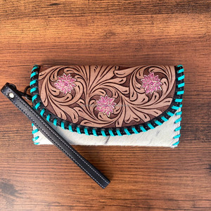 เคสโทรศัพท์ลายเครื่องมือแกะสลักด้วยมือสไตล์ตะวันตก, เคสมือถือกระเป๋าสตางค์หลายใบใช้คล้องข้อมือหนังสไตล์ตะวันตก - Product Image 2