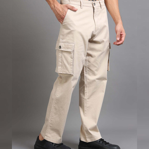 Pantalon cargo jogger en coton de haute qualité pour homme, décontracté, à bas ouvert, pour le yoga et la détente, multipoches, pantalon de sport pour homme - Product Image 4