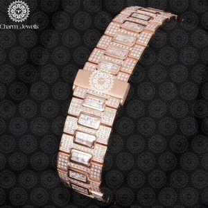 Charm_Jewels Luxury Stainless Steel <b>Watch</b> 38mm Round Dial Analog Quartz Movement Unisex Fashion Bracelet with Sapphire Window - Product Image 5