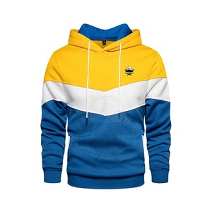 เสื้อสเวตเชิ้ตมีฮู้ดสำหรับผู้ชาย ดีไซน์สีตัดต่อ ทรงปกติ ระบายอากาศได้ดี ผ้าถัก มีกระเป๋าหน้า เหมาะสำหรับใส่ในฤดูใบไม้ร่วง - Product Image 1