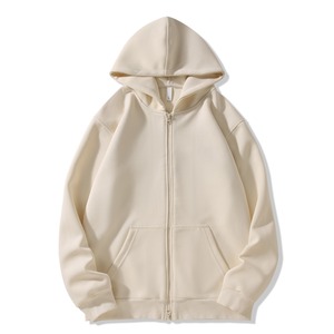 Sweat à capuche 100 % coton pour homme, coupe oversize, en molleton de coton, broderie de logo personnalisé, marque de streetwear, vente en gros en vrac, marque privée - Product Image 4