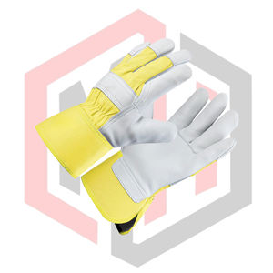 ถุงมือหนังเสริมแรงสำหรับงานหนัก Pro Worker ขนาด 26 ซม. ทนทานต่อการฉีกขาด ระบายอากาศได้ดี ป้องกันไฟฟ้าสถิต ปราศจากซิลิโคน ปราศจากแป้ง สำหรับดับเพลิง - Product Image 4