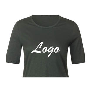 เสื้อยืดผู้หญิงคุณภาพสูง 100% พิมพ์ลายตามสั่ง ระบายอากาศได้ดี แห้งเร็ว เป็นมิตรกับสิ่งแวดล้อม สำหรับฤดูหนาว ผ้าฝ้าย 100% บริการ OEM น้ำหนัก 340 กรัม - Product Image 4