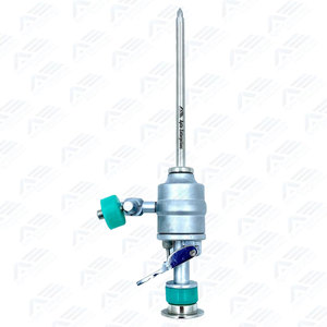 Premium Stainless Steel <b>Laparoscopic</b> Veterinary Trocar Manual Handle Reusable Durable Surgical <b>Instruments</b> for Animal Use - Product Image 2