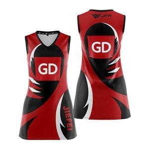 wholesale Women Netball Sleeveless <b>Tank</b> <b>Top</b> Sublimation Printed <b>dress</b> jersey Logo Breathable Polyester Uniform for Adults - Product Image 2