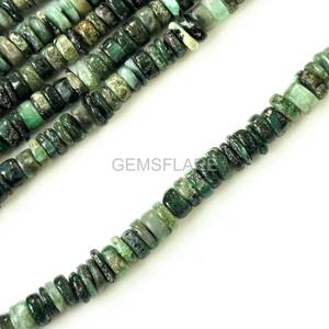 Natural Green Emerald Heishi <b>Beads</b> 5-6MM Emerald Wheel Tyre Shape <b>Beads</b> Heishi Shape Emerald Gemstone Emerald <b>Beads</b> For Jewelry - Product Image 4