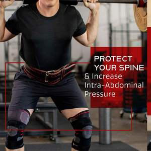 Heavy Duty Breathable Lightweight Unisex Cowhide Leather Weight Lifting <b>Belt</b> with Professional Protection for Gym Use - Product Image 4