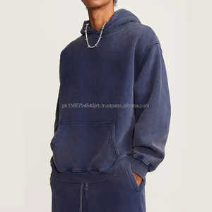 Sudaderas con capucha lavadas con ácido OEM, sudaderas con capucha de algodón con pantalla bordada personalizada, sudaderas lisas, sudaderas con capucha sublimadas en blanco para hombres - Product Image 6