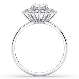 Bagues de fiançailles pour femmes REYES Luxury Fine Jewelry, design classique, or 14K 18K, diamant de laboratoire CVD HPHT 1,5 carat. - Product Image 3