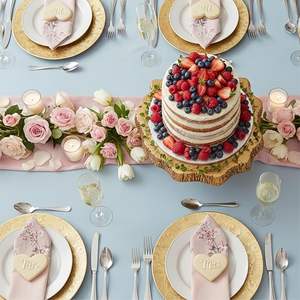 Assiette de présentation texturée haut de gamme pour fêtes et banquets - Product Image 5