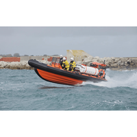 Bateau de sauvetage professionnel certifié CE, 8,6 m, équipé de deux moteurs de 300 CV pour une utilisation d'urgence