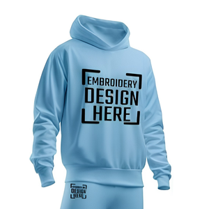 Chándal con Capucha Estampado y Bordado Personalizado con Logotipo, Nombre, Letra, Monograma, Escudo, Insignia, Escritura Cursiva, Gótica, Inglés Antiguo - Product Image 1