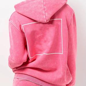 Conjunto de Sudadera con Capucha y Pantalones Cortos de Punto para Mujer, de Alta Calidad, Personalizado, Informal, de Gran Tamaño, de Algodón Grueso y Felpa, para Invierno - Product Image 5