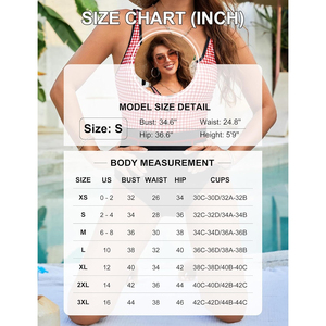 Traje de baño de una pieza para mujer, control de abdomen, cuello cuadrado a rayas, ribete en contraste, cintura alta con bolsillos - Product Image 4