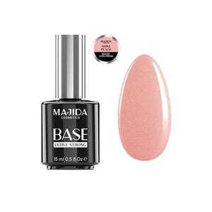 Base de Esmalte de Uñas Majida Cosmetics Ultra Strong Shine Peach 15 ml Sin HEMA, Capa Base y de Acabado - Product Image 1