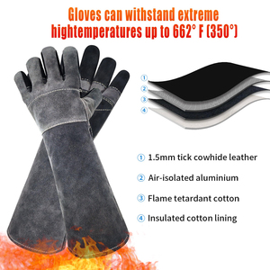 Ropa de trabajo de seguridad para la construcción al por mayor disponible en colores y diseños personalizados. Guantes de seguridad industriales resistentes a impactos y cortes al por mayor. - Product Image 5
