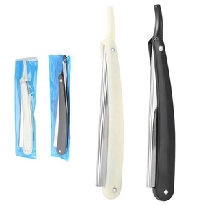 Nouveau Rasoir Professionnel de Barbier – Prix de Gros – Manche en Acier Inoxydable Poli Argenté – Lames Interchangeables – Rasoirs de Barbier pour Salon - Product Image 4