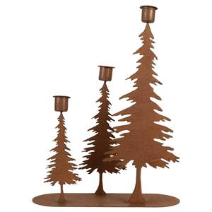 Ensemble de 3 bougeoirs décoratifs en fer pour sapin de Noël, pour salons, hôtels et restaurants, fabricant et fournisseur en gros - Product Image 1